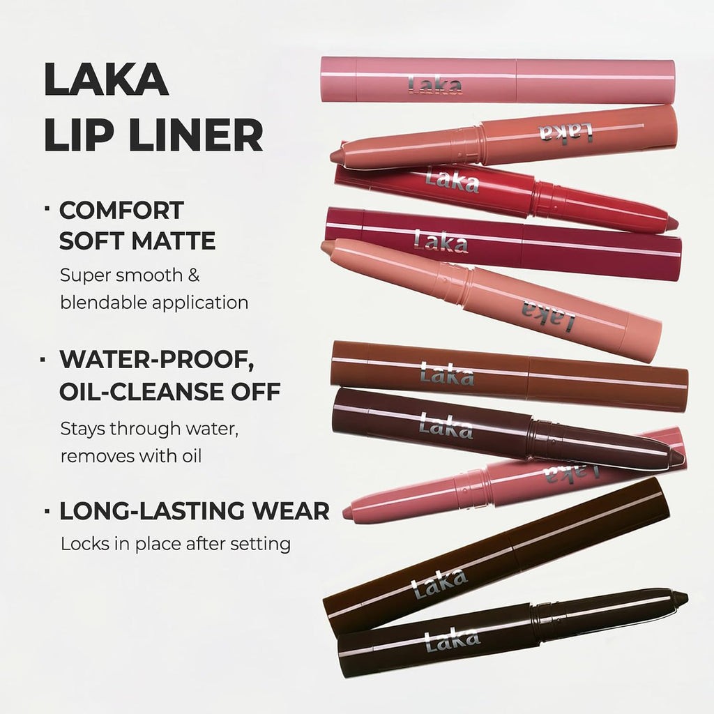 Lip Liner - Smooth & Blendable Soft Matte Lip Contour Pencil for Shaping & Overlining Lips | Waterproof Formula, Oil-Cleanse Off, Long-Lasting Wear | #03 Hazelnut Latte (Warm Soft Brown)